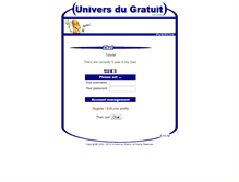 Tablet Screenshot of chat.universdugratuit.com
